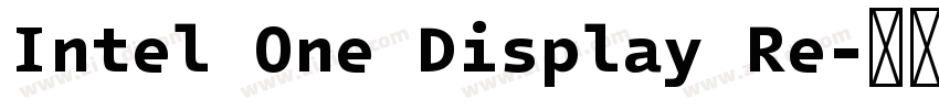 Intel One Display Re字体转换